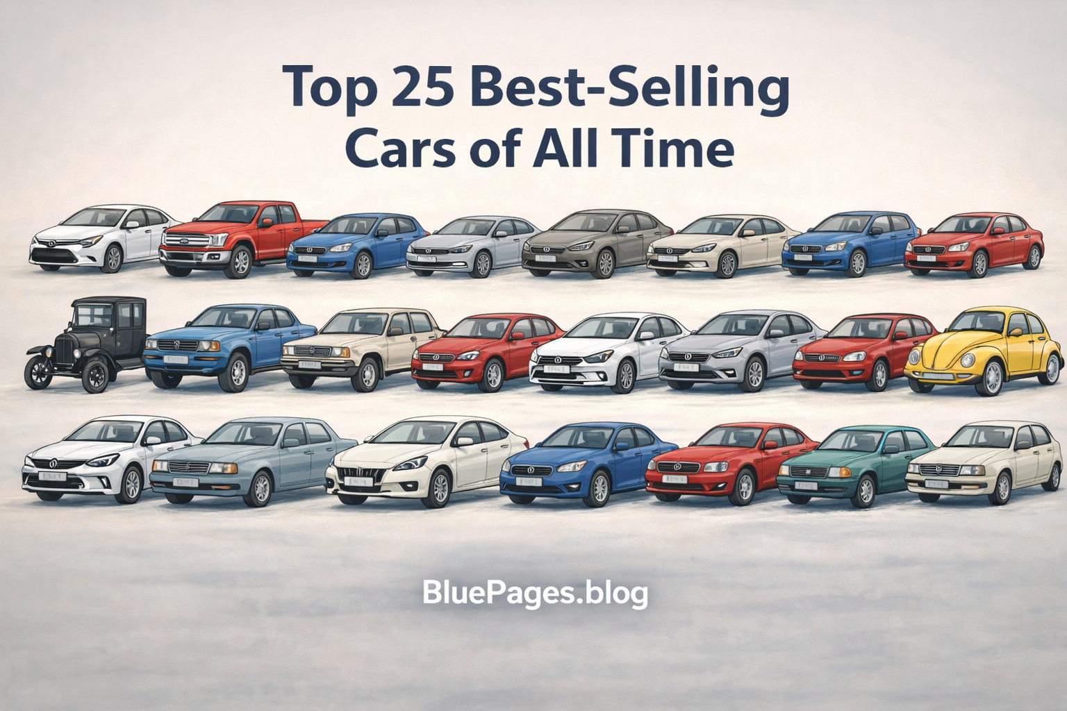 Top 25 Best-Selling Cars of All Time (Global Sales) | BluePages