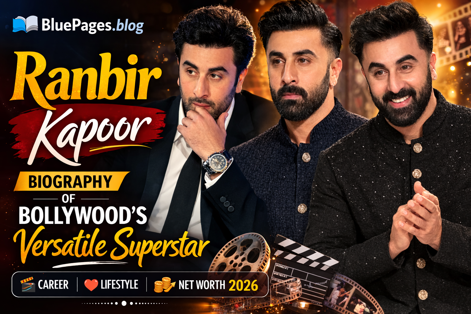 Ranbir Kapoor Biography – Age, Career, Lifestyle, Net Worth 2026 & Inspiring Journey | BluePages