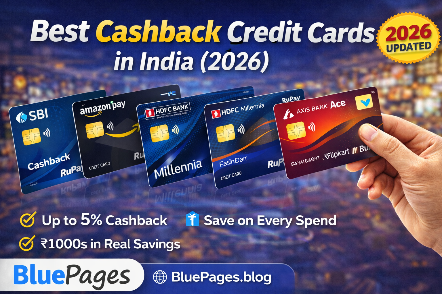 Best Cashback Credit Cards in India (2026) | BluePages
