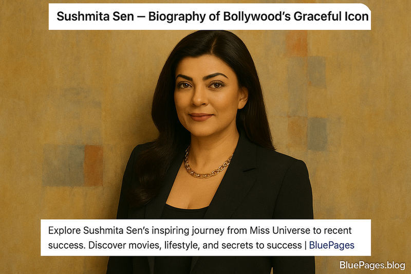 Sushmita Sen – Biography of India’s First Miss Universe and Fearless Comeback Queen | BluePages