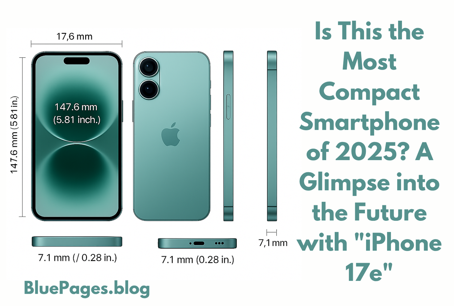 Is This the Most Compact Smartphone of 2025? A Glimpse into the Future with "iPhone 17e" | BluePages